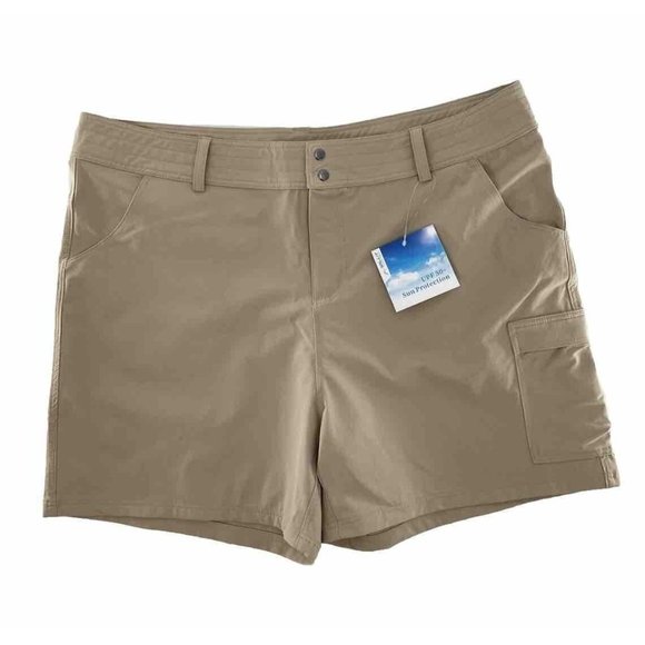 Willit Shorts Nwt Willit Womens Hikingcargo Shorts Tan Uv 5 Sun Protection Nylon Blnd Sz 6